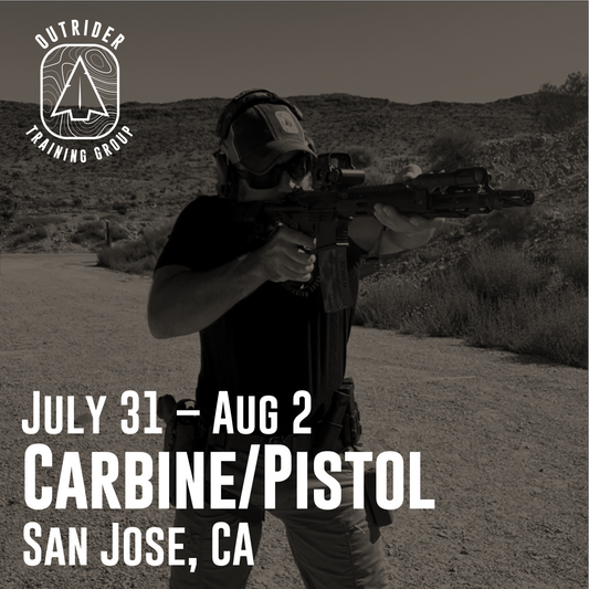 Carbine/Pistol Integration Course | San Jose, CA | Jul 31- Aug 2, 2024